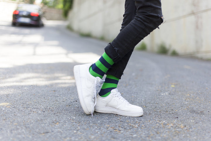 Mens Trendy Stripes Socks 5-Pack