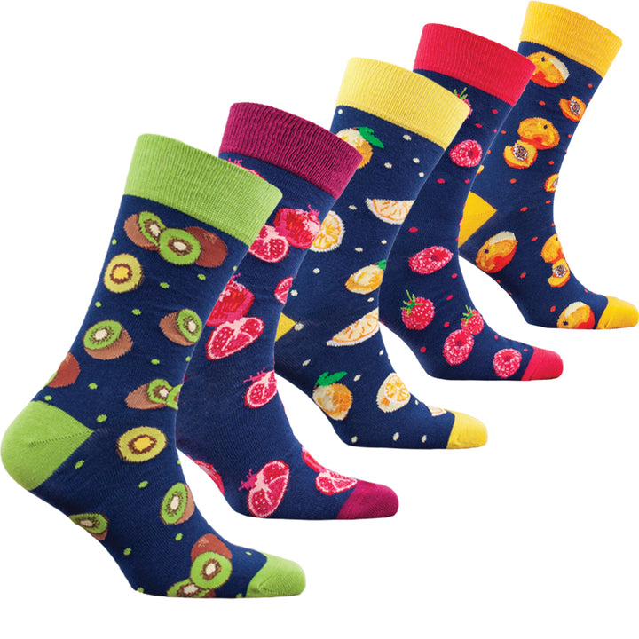 Men's Delightful Fruits Socks (5-Pack)