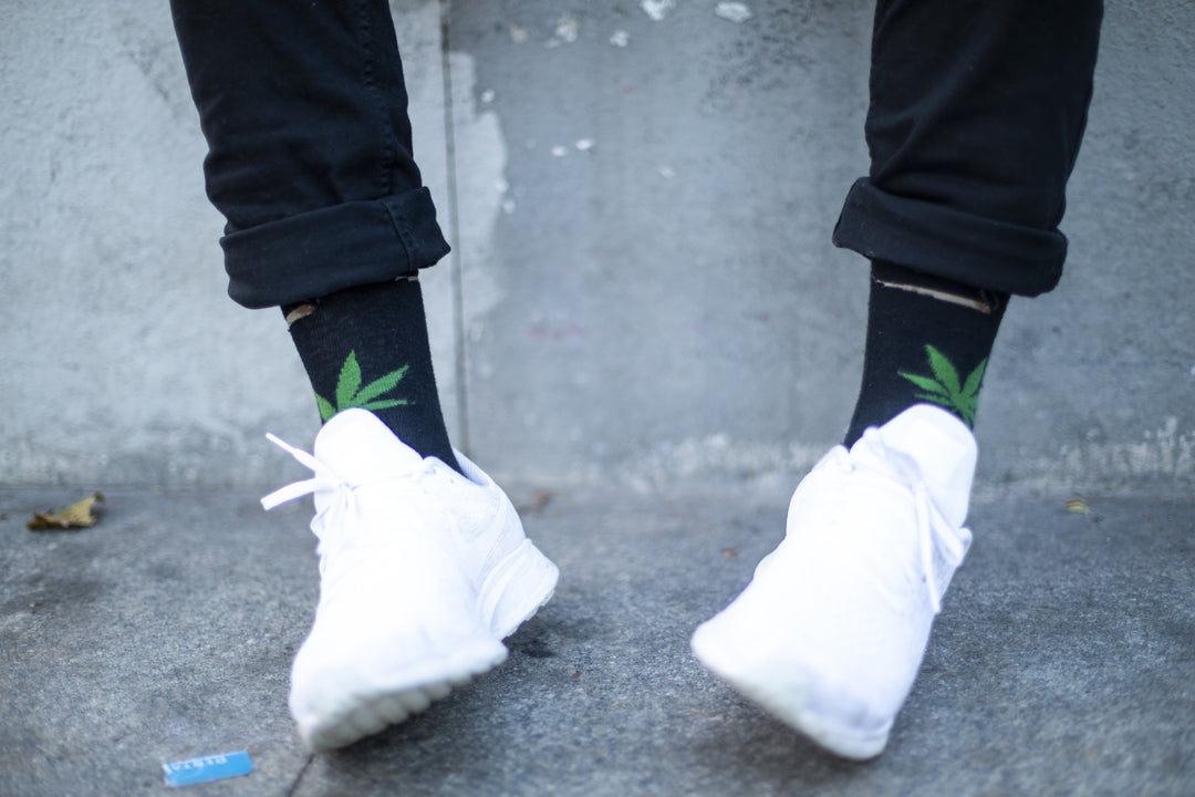Men's Green Leaf Socks