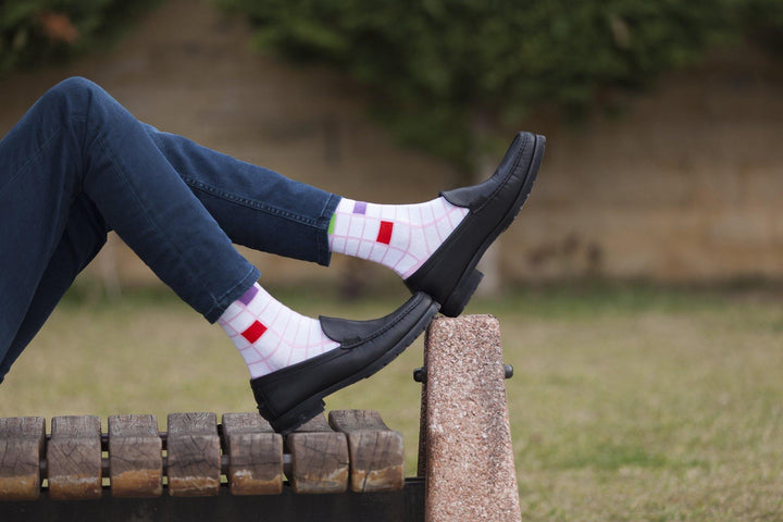 Men's Fashionable Blocks Socks (5-Pack) - Castlebeard